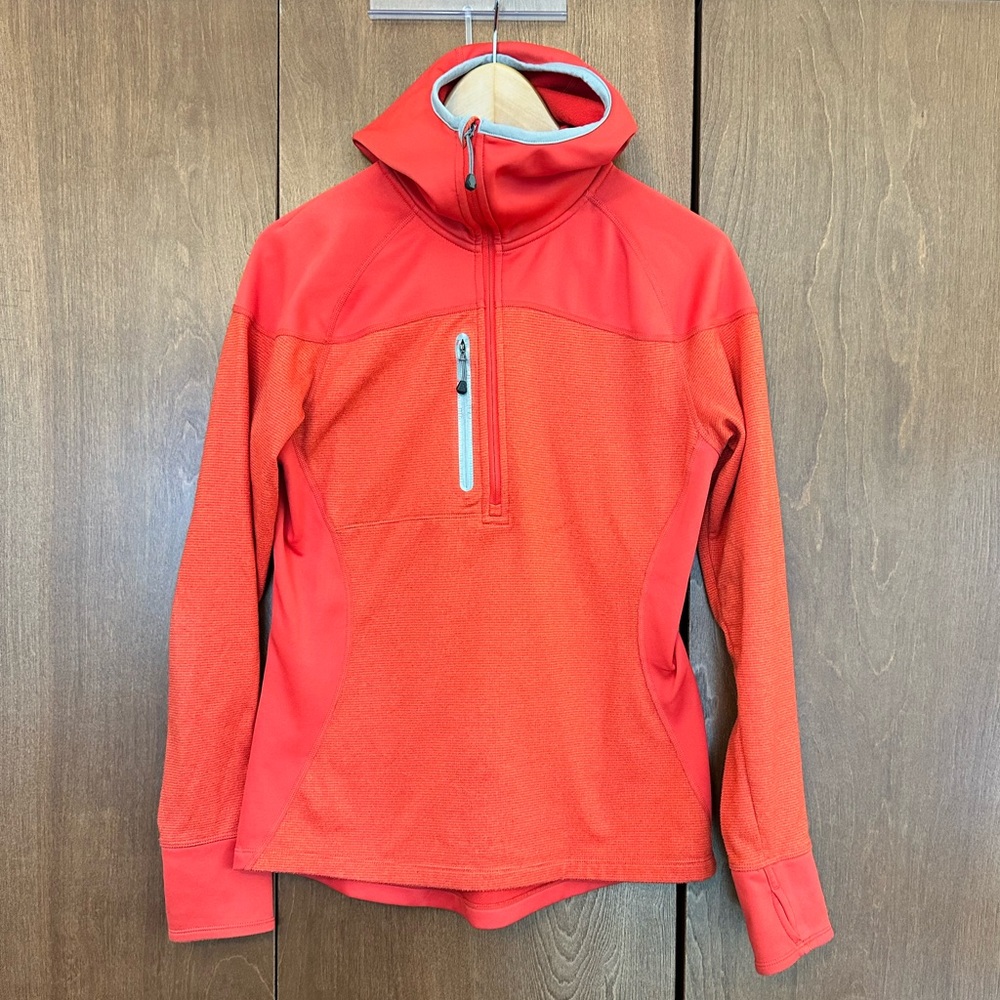 Eddie Bauer First Ascent Women’s Fleece 1/4 Zip Pullover w/ Hood - Size Medium